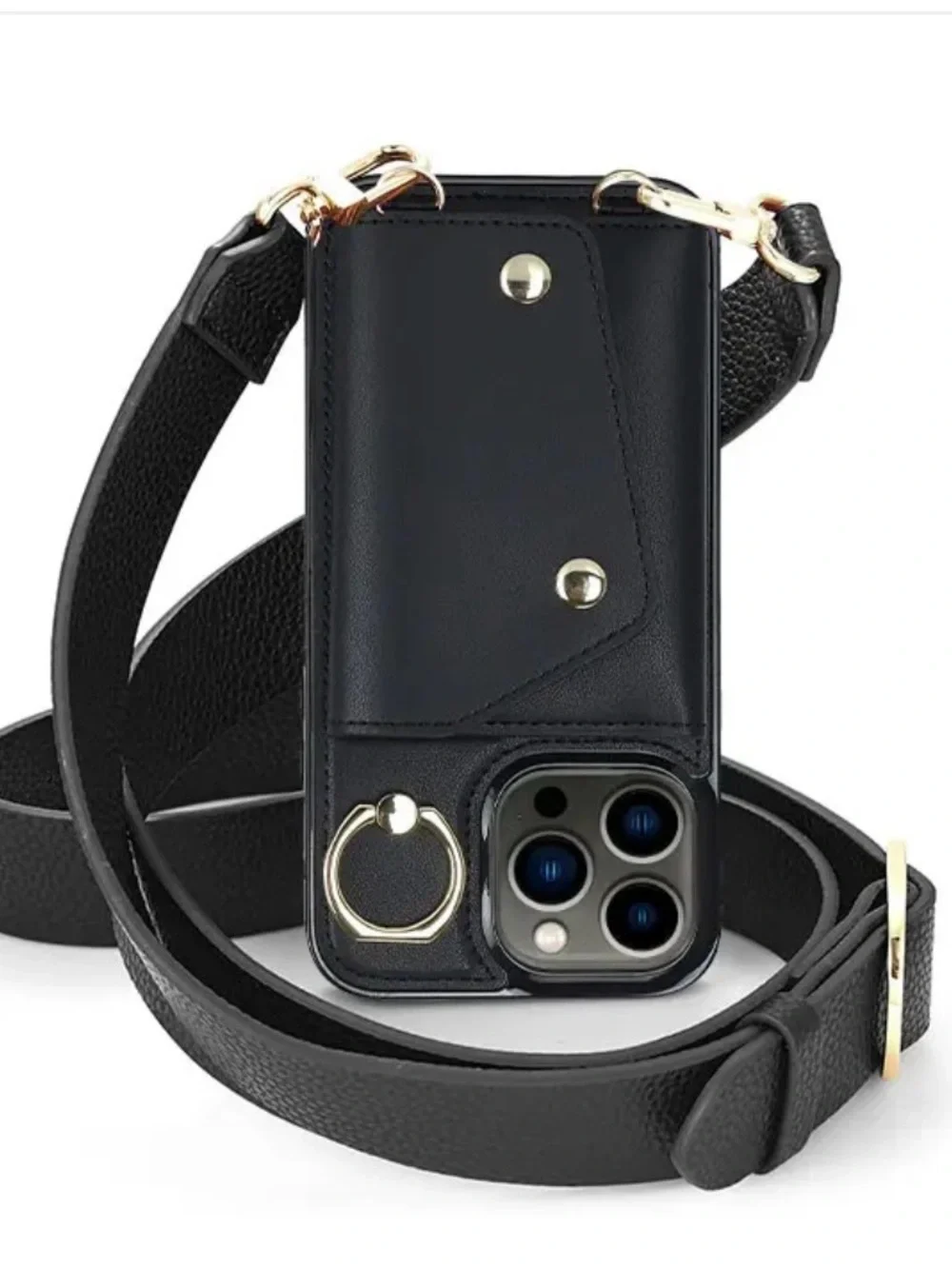 Casebus Emily iPhone 13 leather 3-piece wallet case crossbody set